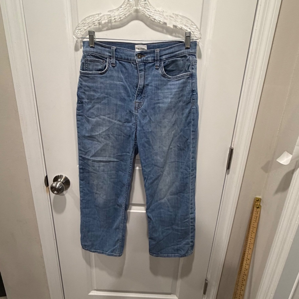 Hudson Womens‎ Noa Straight Leg High Rise Jeans Blue Size 28